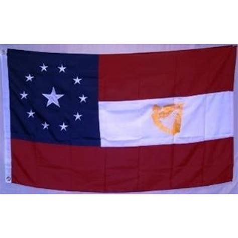 First National Confederate Flag 11 Star 1 In The Middle Stars And