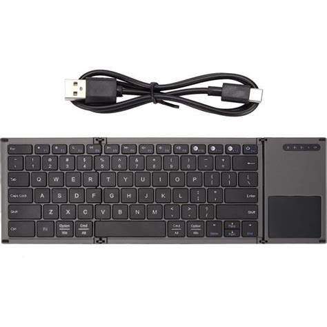 Clavier Pliable Mince Sans Fil 78 Touches Clavier Ultra Fin Avec Pavé