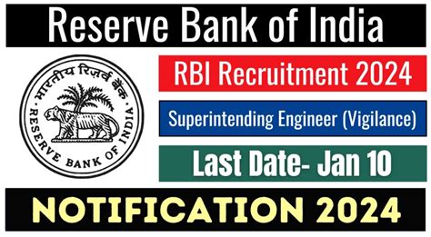 RBI Superintending Engineer Vigilance Recruitment 2024 Apply Now