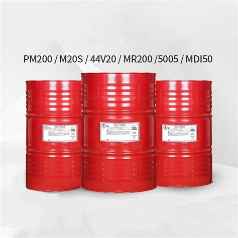 Polymer Chemicals PU Mattress Materials Isocyanate Mdi Pm 200 China