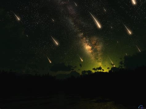 Perseid Meteor Shower Wallpaper