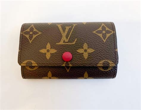 Louis Vuitton Key Holder Fushia Monogram Canvas