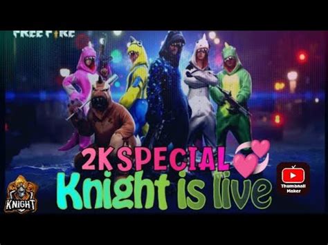 Knight Gamer Is Going Live On Freefire Teamcode Giveway Come In My