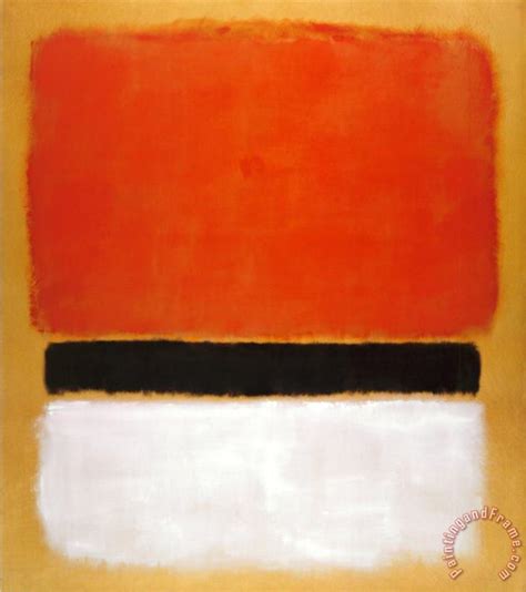 Mark Rothko Untitled Red Black White on Yellow 1955 painting - Untitled ...