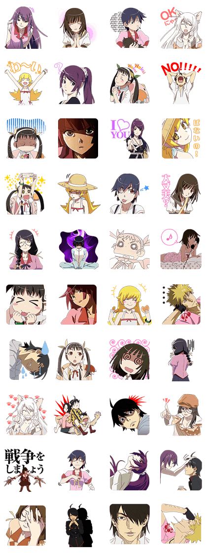 Many Different Anime Characters Are Shown Together In This Image With