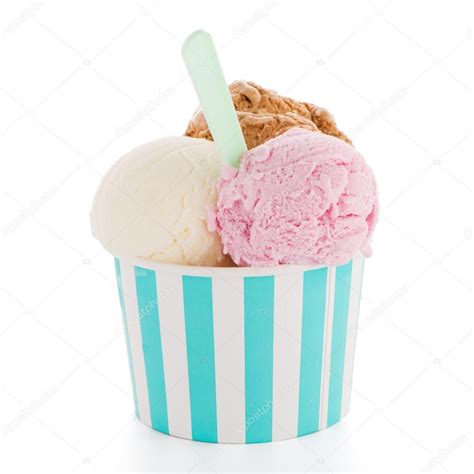 Ice Cream Scoop In Paper Cup Stock Photo Homydesign 78656964