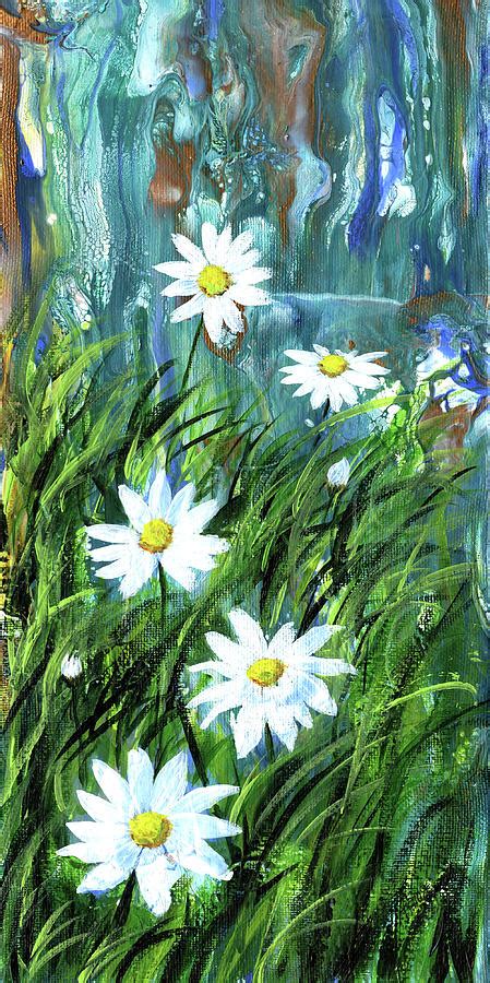 Flowers And Pour Painting By Taphath Foose Fine Art America