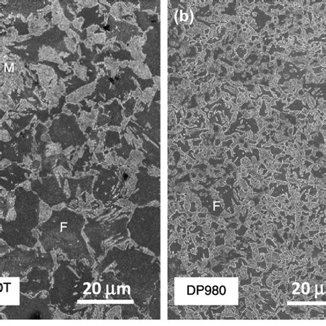 Representative Sem Images Of The As Received Dual Phase Sheet Steel