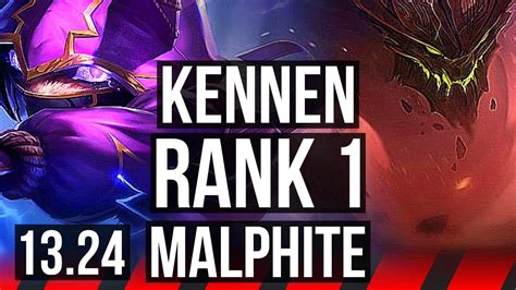 KENNEN Vs MALPHITE TOP Rank 1 Rank 1 Kennen 8 2 8 NA Challenger