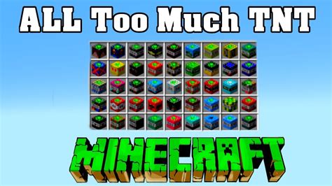 All Tnt In Minecraft Lucky Tnt Mod Too Much Tnt 😱 Best Tnt Mod Youtube