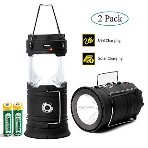 Buy Camping Lantern LED Camping Lights And Lanterns 2 Pack Solar