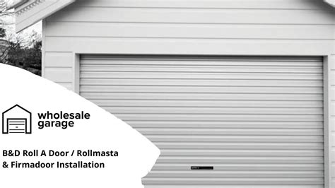 B D Roller Door Installation Youtube