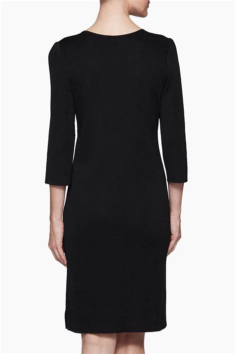 3 4 Sleeve Sheath Knit Dress Ming Wang