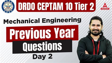 Drdo Ceptam Tier Drdo Mechanical Engineering Previous Year