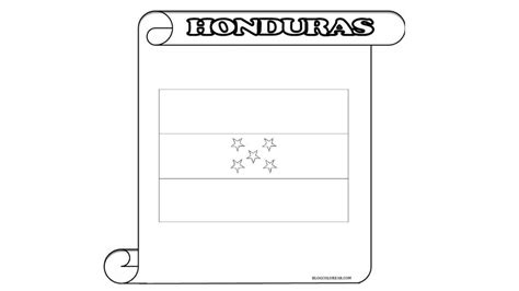 Imágenes Día de la Bandera en Honduras: para imprimir y colorear