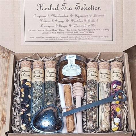 herbal tea gift set  perfect gift  tea lovers herbal tea