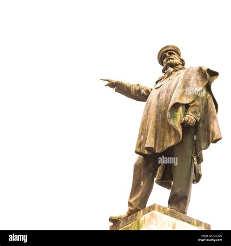 Statue Of Giuseppe Garibaldi Stock Photo Alamy