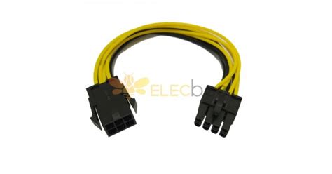 6 Pin To Dual 8 Pin Gpu Power Cable Ideal For Graphics Cards With