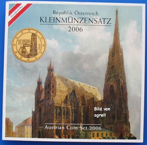 Österreich Euro Kursmünzensatz 2006 Stempelglanz Stgl Euromuenzen