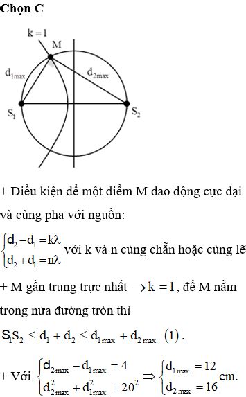 Trong thí nghiệm giao thoa sóng trên mặt nước hai nguồn S1 S2 cách