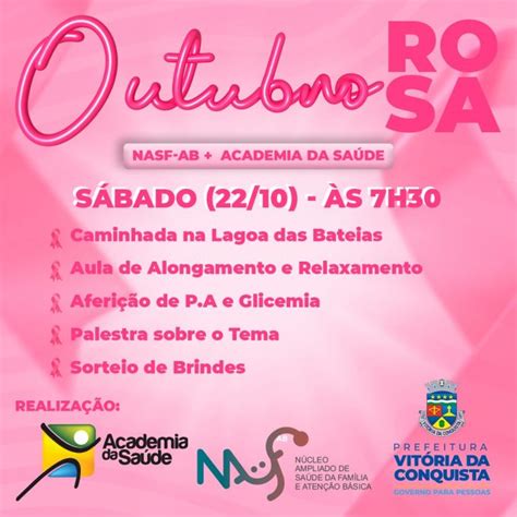 Outubro Rosa Caminhada Será Realizada No Próximo Sábado Na Lagoa Das