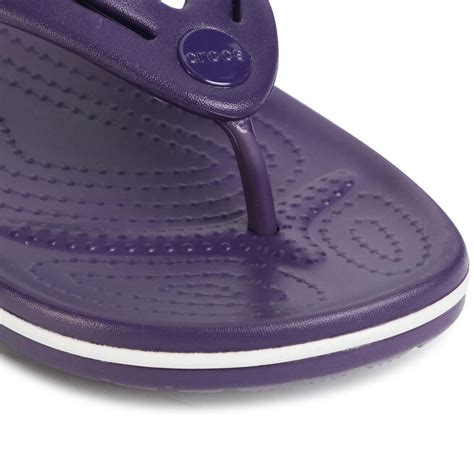 Zehentrenner Crocs Crocband Flip W 206100 Mulberry Eschuhe De