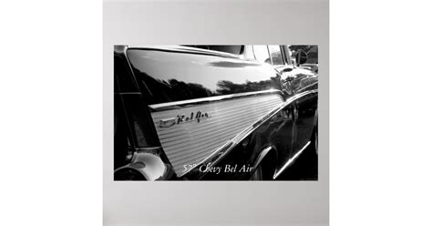 Bel Air 57 Chevy Bel Air Poster Zazzle