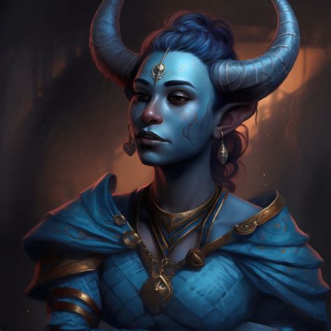 Blue tiefling.