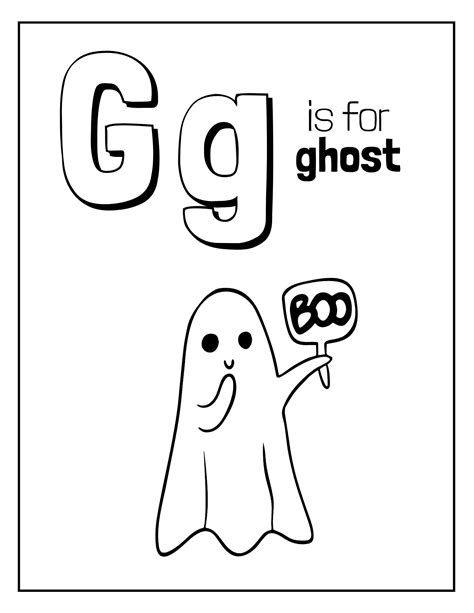 Halloween Alphabet Coloring Pages / Printable Coloring Pages / - Etsy