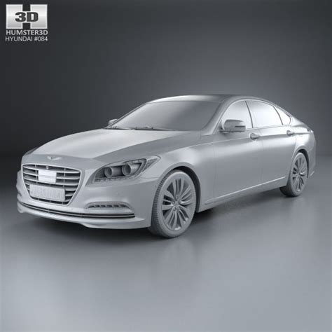 Hyundai Genesis Dh With Hq Interior 2014 3d Model 399 3ds C4d