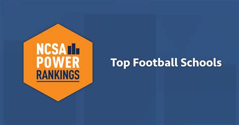 Best Football Colleges | NCSA Power Rankings 2022