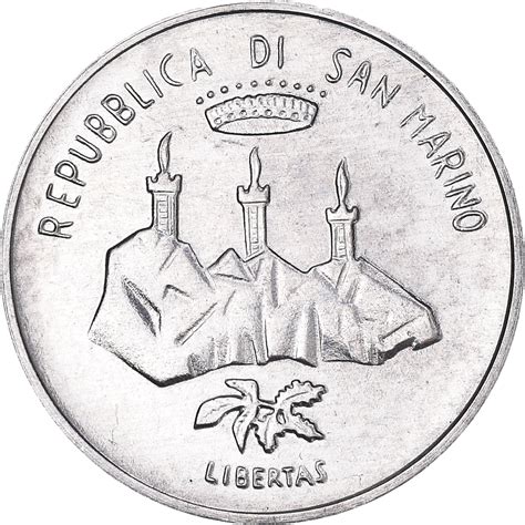 Coin San Marino Lire Rome Aluminum Km European Coins