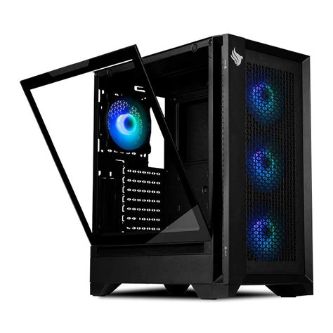 Gabinete Gamer Pichau Valerian Rgb Mid Tower Lateral De Vidro