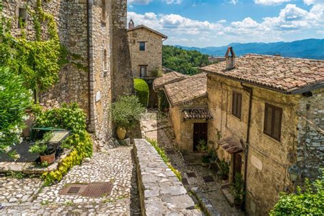 Scenic Sight In Labro Ancient Village In The Province Of Rieti Lazio