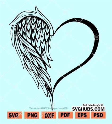 Angel Wings Svg File Guardian Angel Wings Svg In Loving Memory Svg