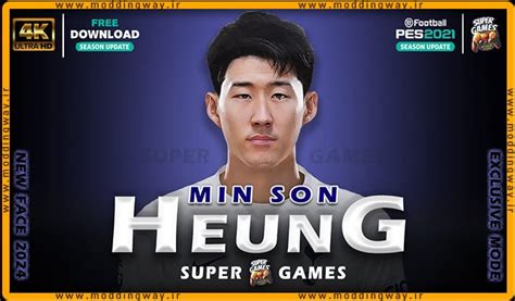 فیس Son Heung Min برای PES 2021 آپدیت 26 بهمن 1402 مودینگ وی