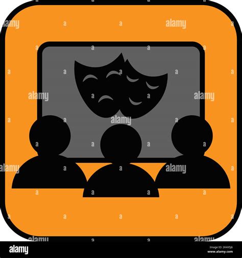 Cinema Hall Illustration Vector On A White Background Stock Vector