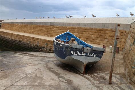 Barcos Pesqueros En El Puerto De Essouira Fotograf A Editorial Imagen