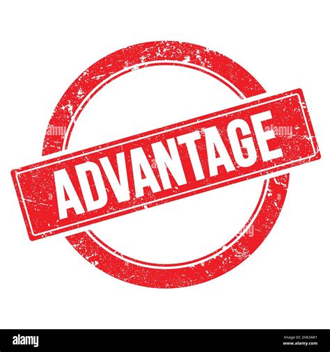 advantage text  red grungy  vintage stamp stock photo alamy
