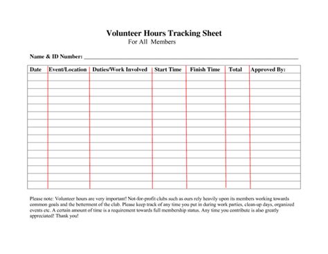 Free Printable Community Service Log Sheet Free Printable A To Z Gerald Printable