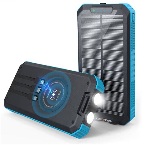 Solar Charger 30000mAh Solar Power Bank Wireless Portable Charger – Licorne