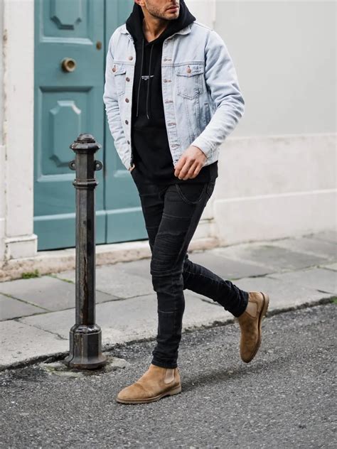 Blue Denim Jacket Combination Denim Jacket Outfit Men TiptopGents