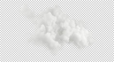 Premium Psd White Clear Cumulus Atmosphere Fluffy Cloud Cut Out