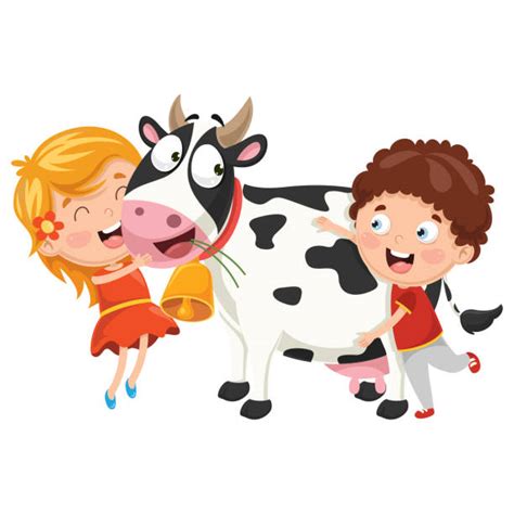 Best Two Cows Illustrations, Royalty-Free Vector Graphics & Clip Art - iStock