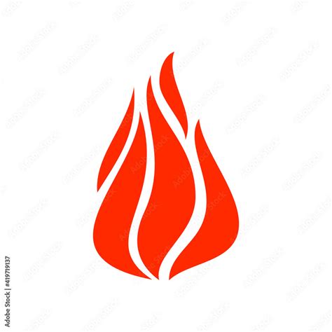 Flammable Object Sign Burning Fire Blaze Ignition Isolated Icon