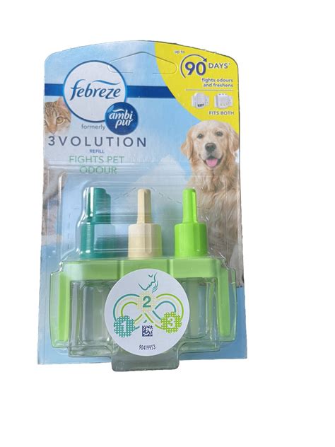 Febreze Volution Plug In Refill Pet Odour Eliminator Air Freshener