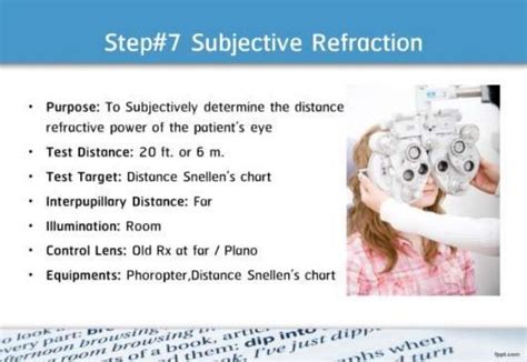 21 step-Diagnosis Procedure Refraction