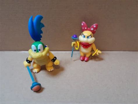 SUPER MARIO JAKKS Pacific Wendy Koopa Larry Koopa Poseable Toy Figure