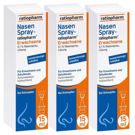 NasenSpray Ratiopharm Erwachsene 3x15 Ml Shop Apotheke