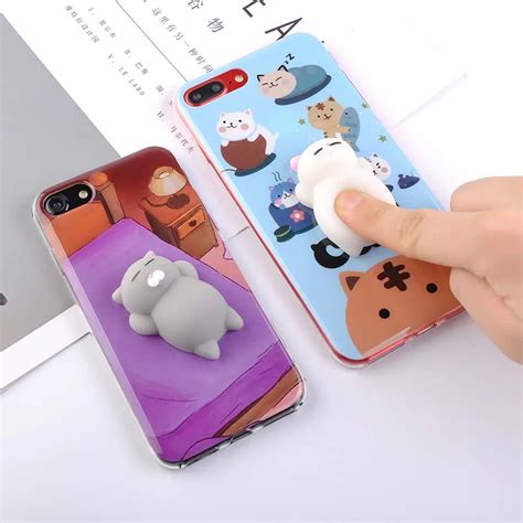 Buy 3d Cartoon Cute Soft Silicone Squishy Squeeze Cat